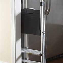 Alternative view of COSCO 2 Step Lite Solutions Folding Step Stool, Aluminum/Black