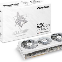 PowerColor Hellhound Spectral White AMD Radeon RX 6700 XT Gaming Graphics Card with 12GB GDDR6 Memory, Powered by AMD RDNA 2, HDMI 2.1