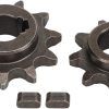 Pocket Bike Sprocket, 9 Teeth 11 Teeth Pinion Gear Motor Bicycle Chain Wheel, 11T Freewheel Gear Motor Universal for Bicycle, Front Rear Motor Gear Kit Carbon Steel Gear Set