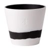 Wedgwood Burlington 6×22 Pot, Black u0026 White