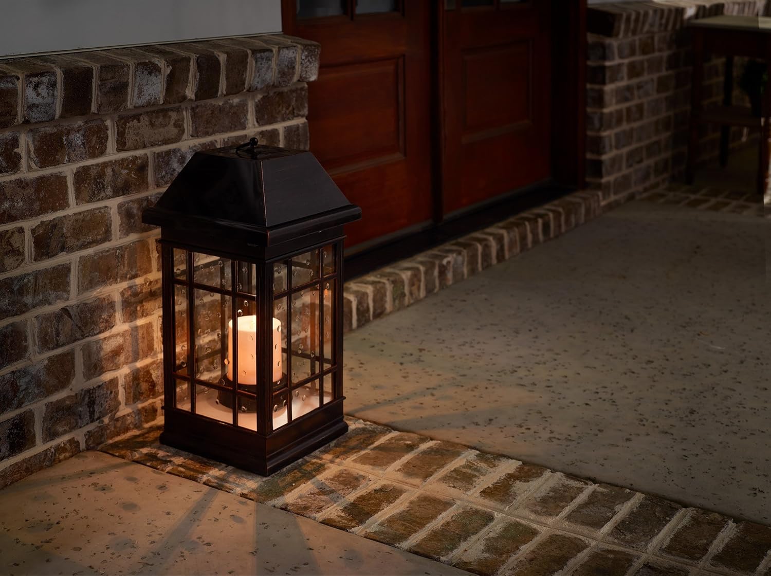 Smart Solar 3900KR1 San Rafael Estate Style Solar Lantern, 22-Inch, Antique-Bronze - Image 5