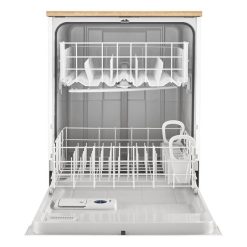 Whirlpool – 24 Front Control Tall Tub Portable Dishwasher – White