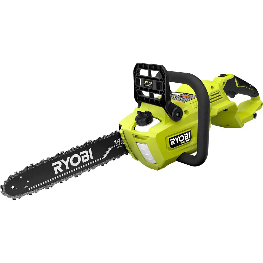 RYOBI RY405010BTL 40V HP Brushless 14 in. Cordless Battery Chainsaw (Tool Only) - Image 9