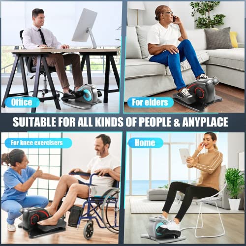 ANCHEER Under Desk Elliptical Machine – Quiet Pedal Exerciser for Seniors, Office & Home, Low-Impact Seated Leg Workout Equipment, Smart LCD Display, Remote Control - Image 11