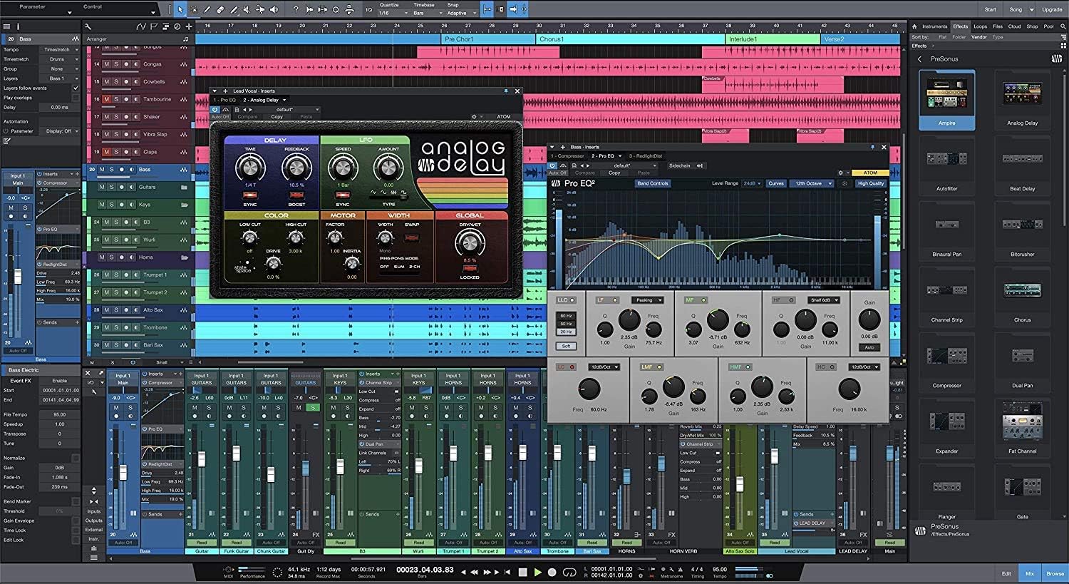 Presonus AudioBox 96 Studio Audio Interface with Creative Software Kit and Studio Bundle and CR5-X Pair Studio Monitors with Isolation Pads with and 1/4 Cables - Image 4