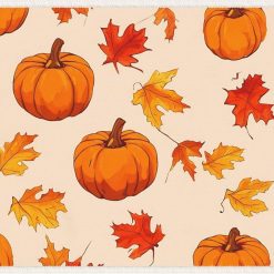 Washable Vibrant Color Fall Pretty Welcome Door Mat 19.7×31.5in – Adorable Pumpkins Entrance Mat Multifunctional Versatile Indoor Door Mat – for Backyard Garage Yard Indoor Deco