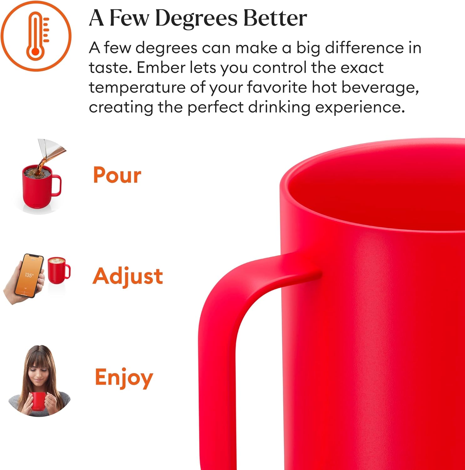 Ember Temperature Control Smart Mug 2, 14 Oz, App-Controlled Heated Coffee Mug with 80 Min Battery Life and Improved Design, White - Image 77