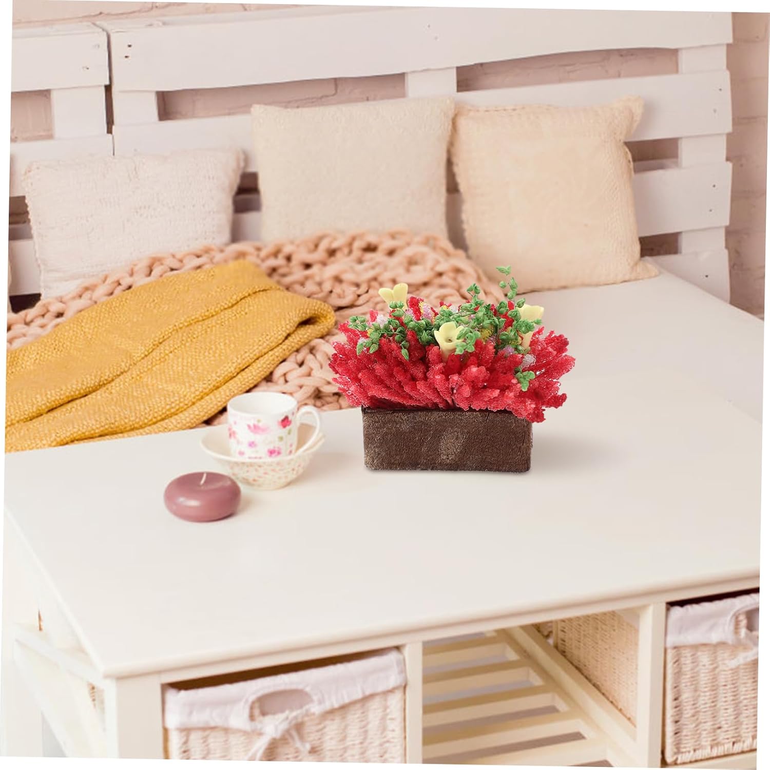 Doll House Potted Plant Artificial Bonsai Decor Mini Plants Mini DIY Bonsai Model Miniature Potted Plants Doll House Supply Artificial Potted Plant Tiny Bonsai Decor Mini Bonsai - Image 9