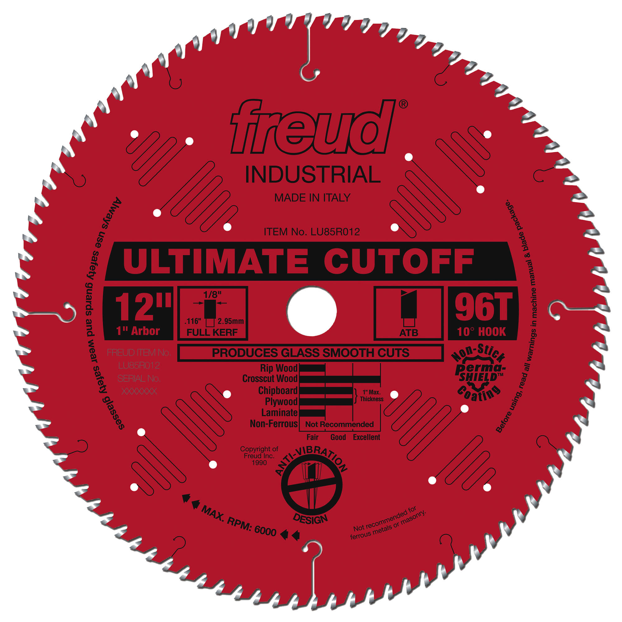 Freud LU85R012 12 inch Ultimate Cut-Off Blade