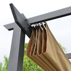 Aleko Fabric Replacement Pergola Canopy – 9 x 9 Feet – Sand