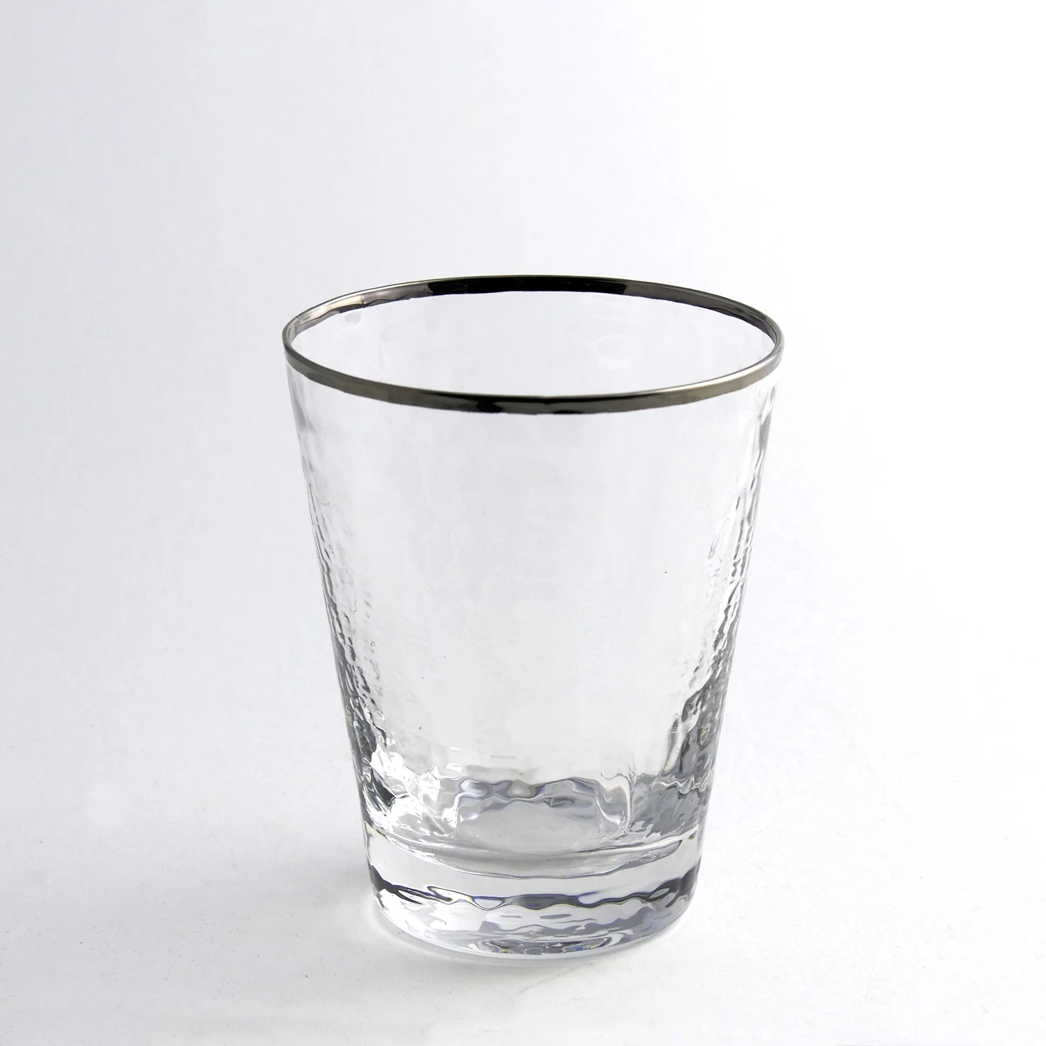 Split P Metallic Rim Double Old Fashioned Set – Silver - Image 2