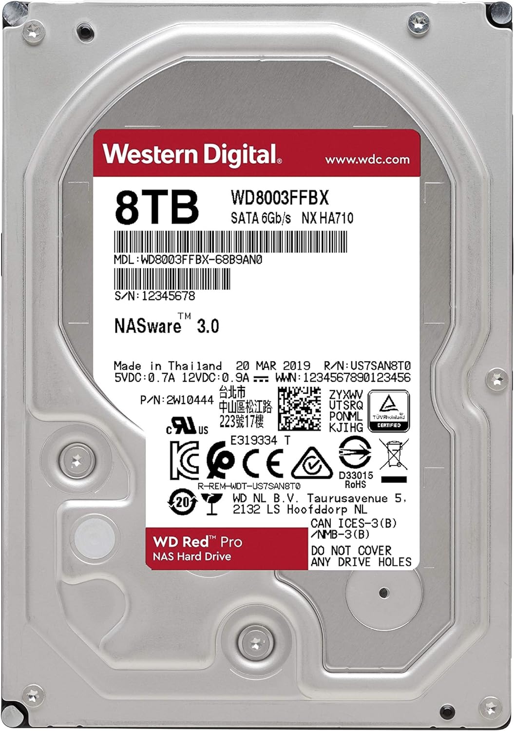 Western Digital 4TB WD Red Pro NAS Internal Hard Drive HDD – 7200 RPM, SATA 6 Gb/s, CMR, 256 MB Cache, 3.5 – WD4003FFBX - Image 19