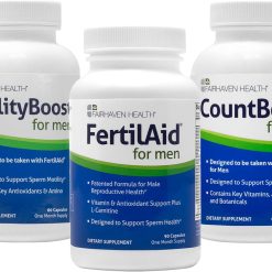 FertilAid for Men, MotilityBoost, Countboost Bundle – Male Fertility Stack with Preconception Vitamin & Fertility Formula Targets Count, Motility, Morphology, with Maca, Ashwagandha, CoQ10, Zinc
