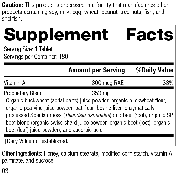 Standard Process Arginex 1145 (180 Tablets) - Image 2
