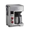 Wolf Gourmet – 10-Cup Coffee Maker with Water Filtration – Stainless Steel/Red Knob