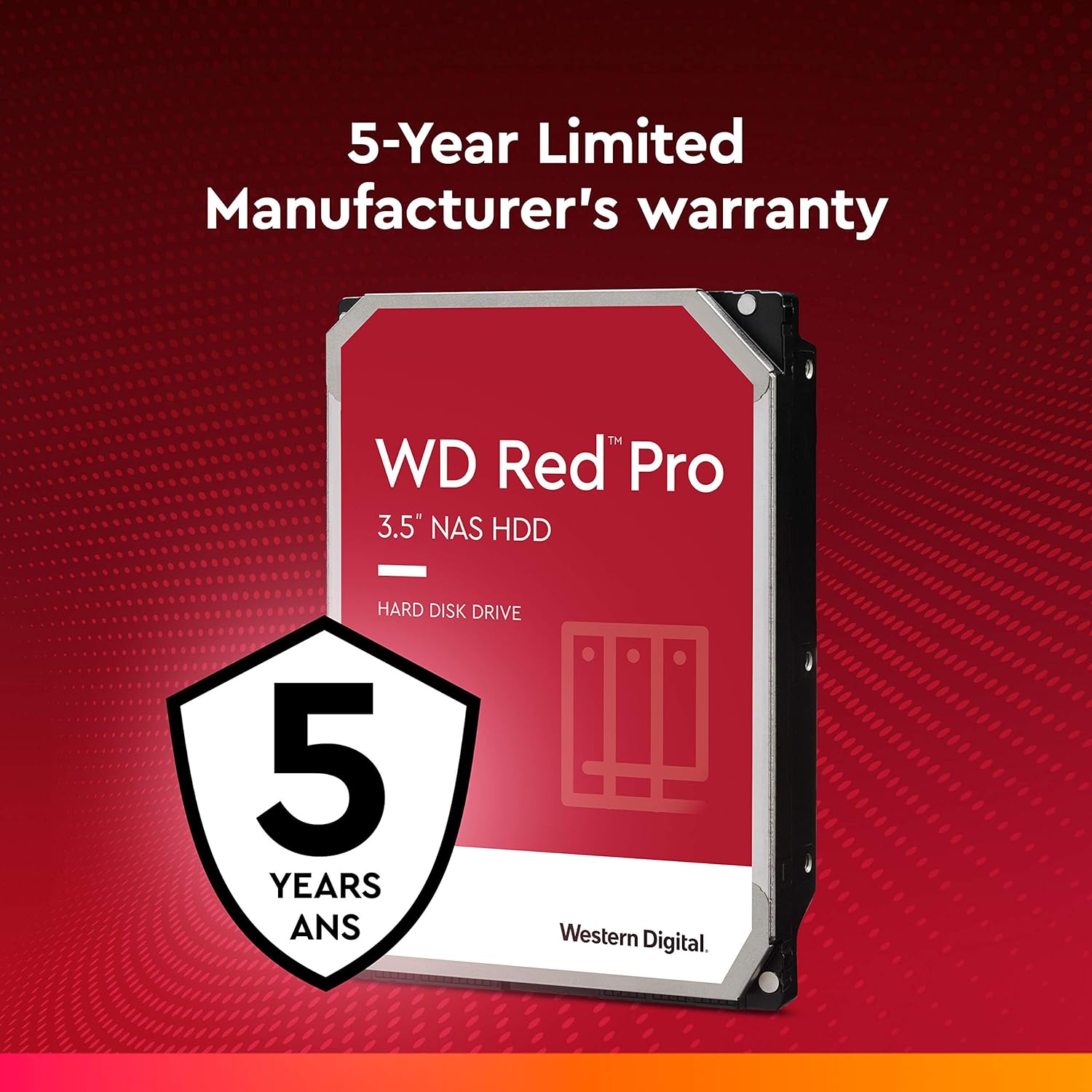 Western Digital 4TB WD Red Pro NAS Internal Hard Drive HDD – 7200 RPM, SATA 6 Gb/s, CMR, 256 MB Cache, 3.5 – WD4003FFBX - Image 4