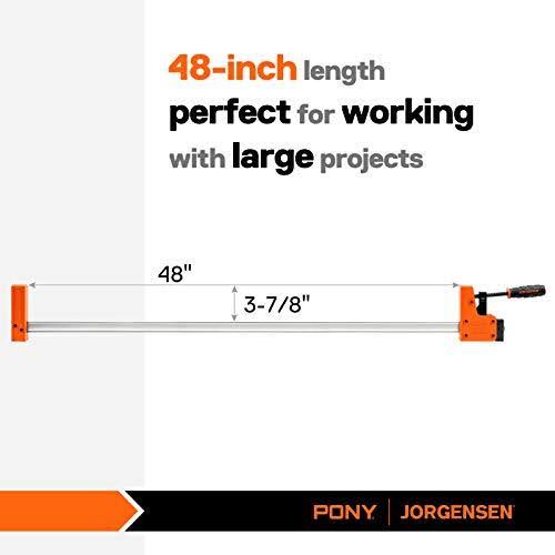 Jorgensen 48-Inch Bar Clamps, 90??Cabinet Master Parallel Jaw Bar Clamp Set, 2-Pack - Image 2