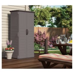 Alternative view of Vertical Storage Shed Suncast, Gray