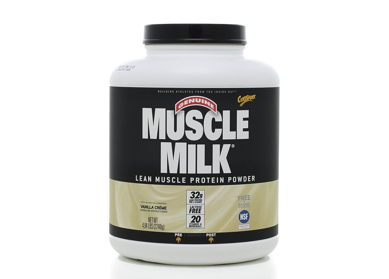Muscle Milk Genuine Protein Powder, Vanilla Creme – 4.94 lb - Image 2