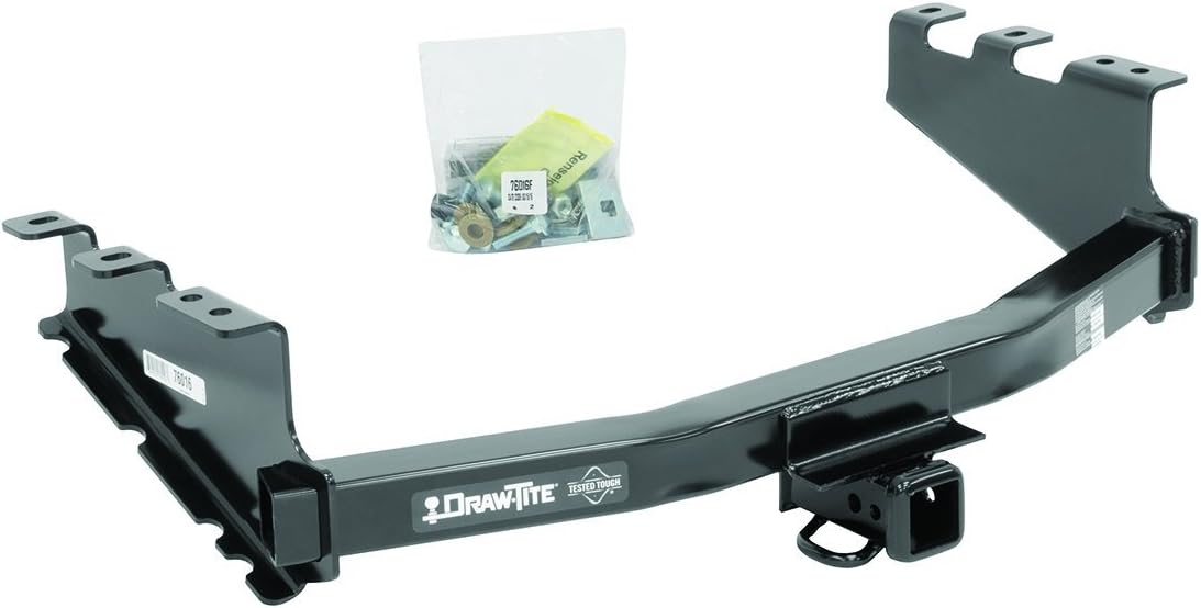 Draw-Tite 76016 Class 4 Trailer Hitch, 2 Inch Receiver, Black, Compatible with 2014-2018 Chevrolet Silverado 1500, 2014-2018 GMC Sierra 1500