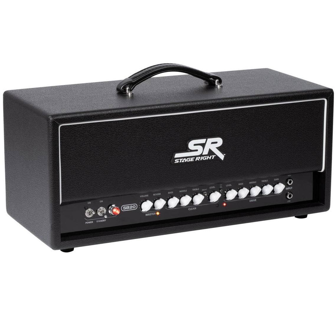 Stage Right by Monoprice SB20 50-Watt All Tube 2-Channel Guitar Amp Head with Reverb - Image 2