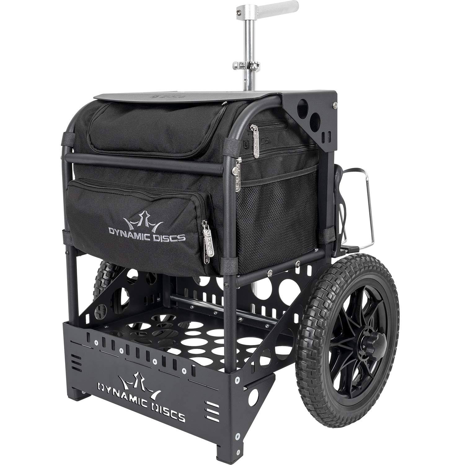 Dynamic Discs Transit Cart by Zuca | Disc Golf Caddy |Carry Up to 25 Discs Comfortably | Removable Bag Included