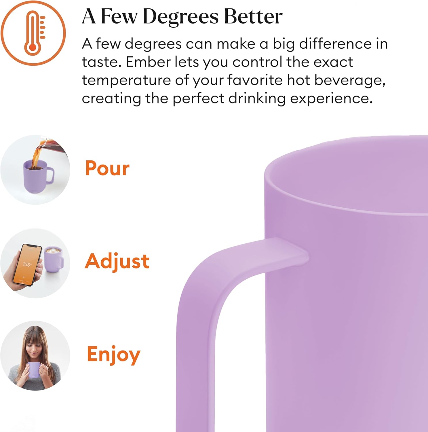 Ember Temperature Control Smart Mug 2, 14 Oz, App-Controlled Heated Coffee Mug with 80 Min Battery Life and Improved Design, White - Image 56
