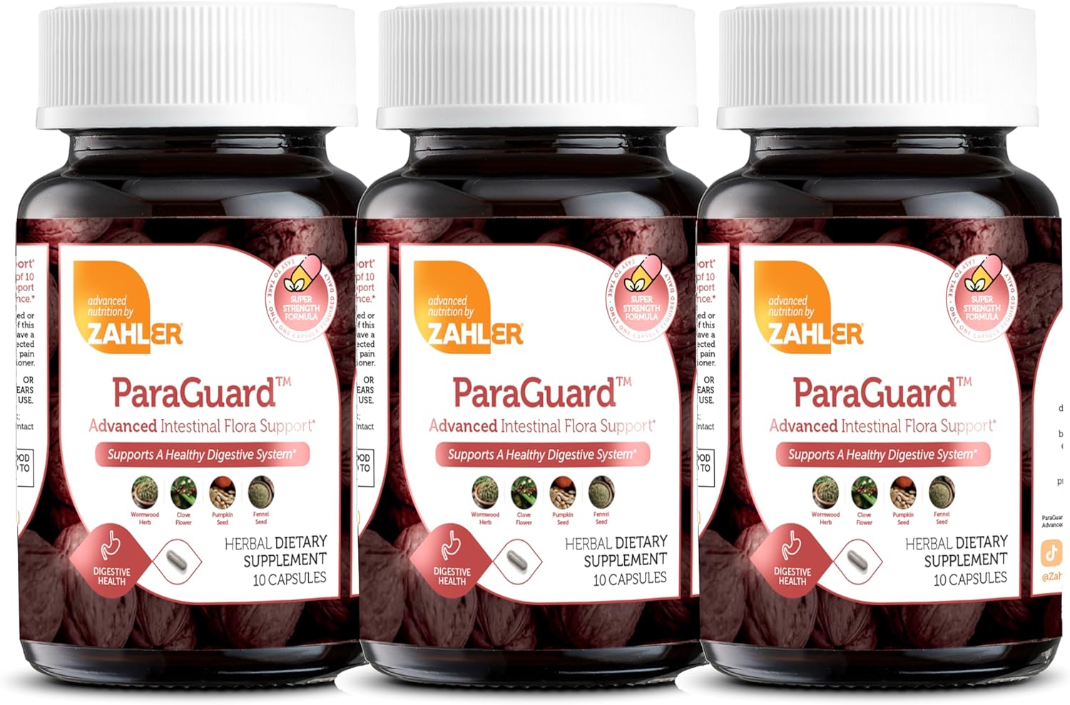 Zahler – ParaGuard Capsules – Gut Health Supplement – Formula has Wormwood, Garlic Bulb, Pumpkin Seed, Clove & More – Natural Support for Humans – Certified Kosher 27 count.