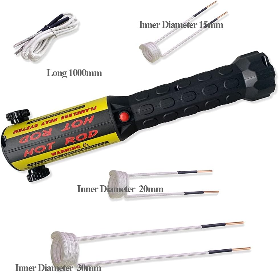 Solary Magnetic Induction Heater Kit with 4 coil 1000W 110V For Automotive Flameless Induction Heat 1KW Hand Power Tool - Image 4