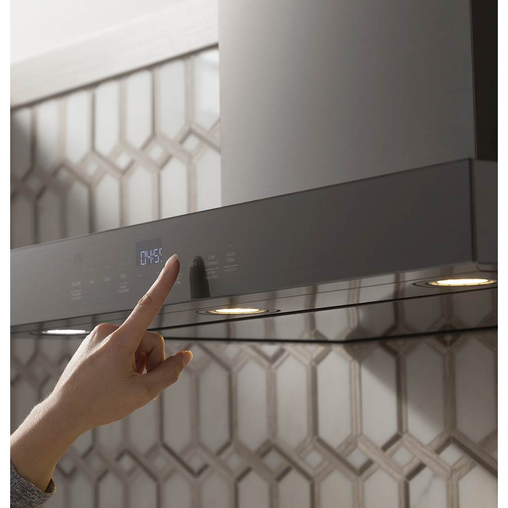 GE – 36 Convertible Range Hood – Black stainless steel - Image 2