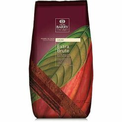 Cacao Barry Cocoa Powder 100% Cocoa Extra Brute 2.2 lb Pack of 2