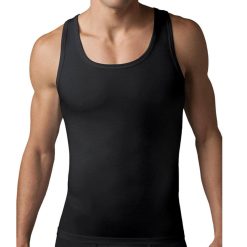 Alternative view of Spanx Cotton Compression Tank, L, Black