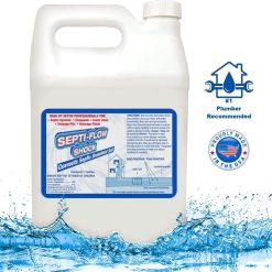 Septi-Flow | Septic System Shock Repair- Clears Drainfields, Dissolves Deadpan and Hardened Soil, Full Tank Treatment (4) Gallon Set