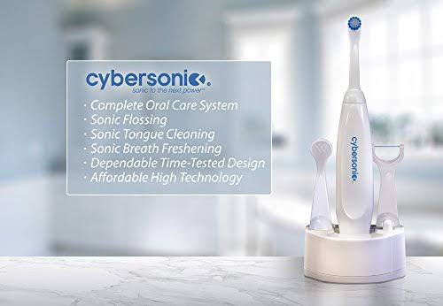 Cybersonic Classic Electric Toothbrush, Rechargable Power Toothbrush with Complete Dental Care Kit - Image 8