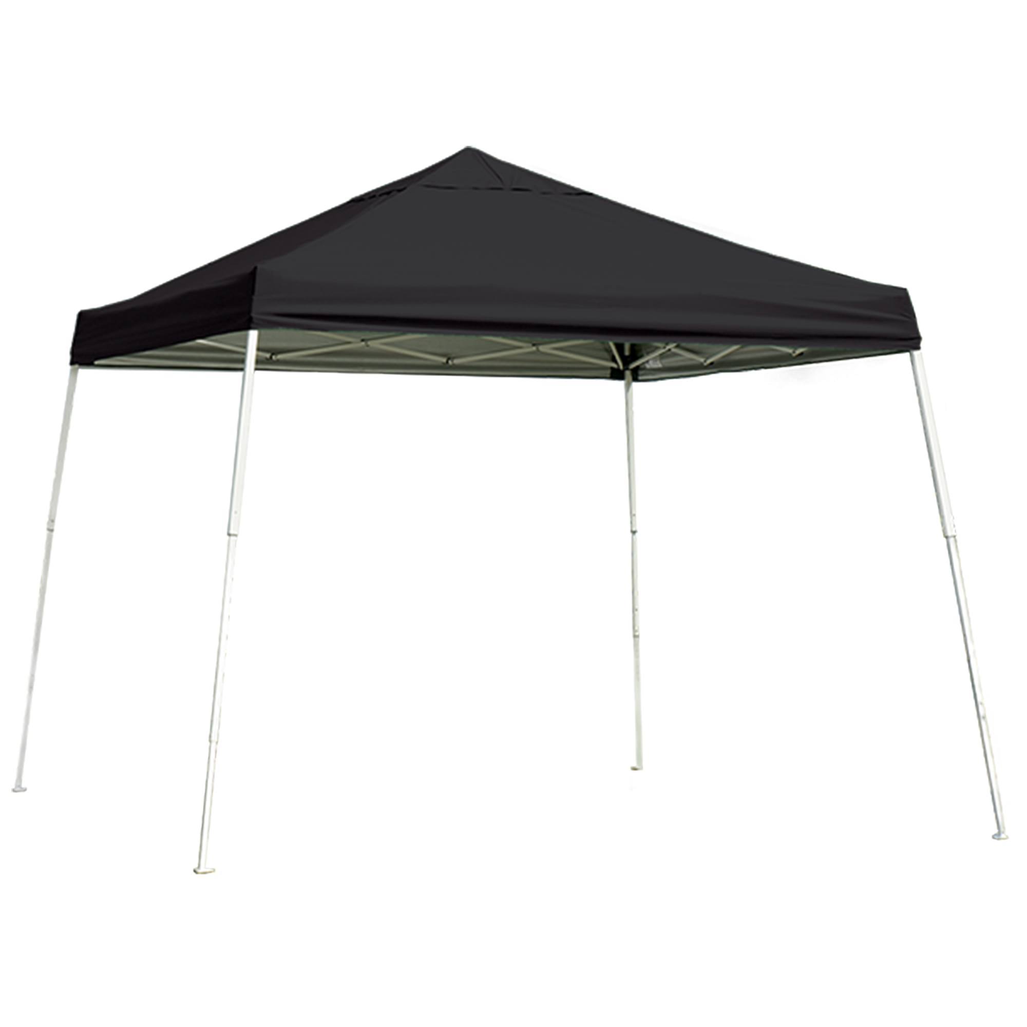 ShelterLogic Slant-Leg Pop-Up Canopy – Black – 12′ x 12′
