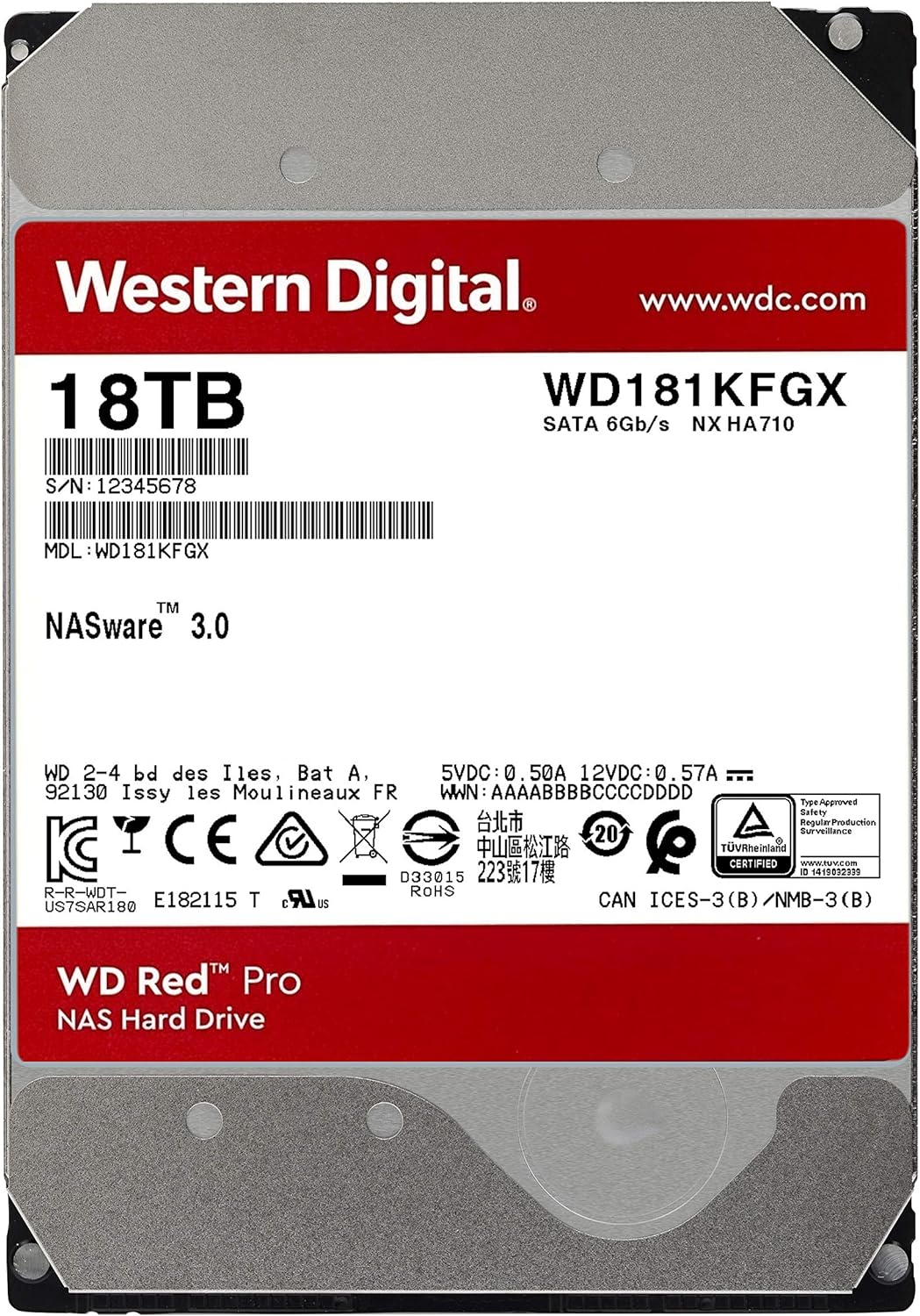 Western Digital 4TB WD Red Pro NAS Internal Hard Drive HDD – 7200 RPM, SATA 6 Gb/s, CMR, 256 MB Cache, 3.5 – WD4003FFBX - Image 14