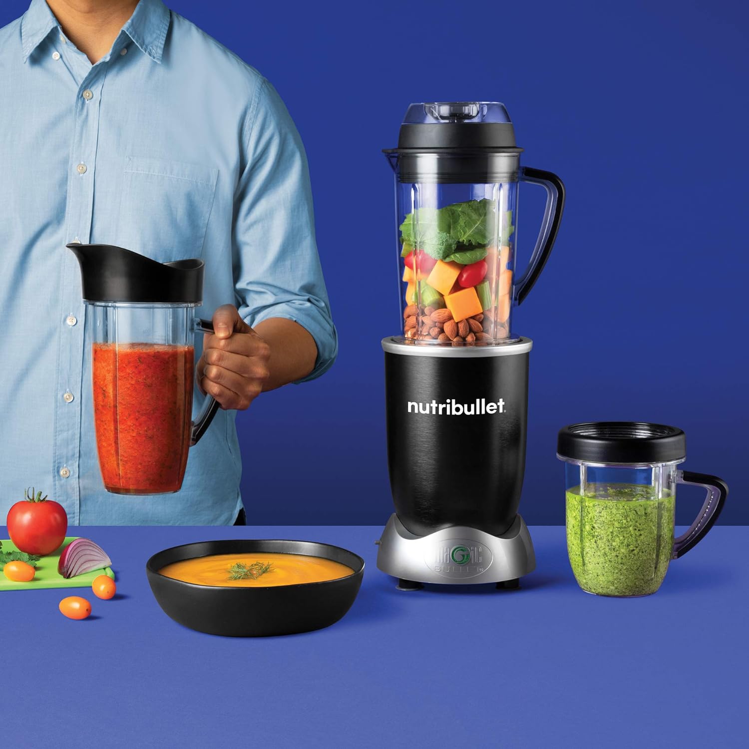 nutribullet RX Personal Blender for Shakes, Smoothies, Food Prep, and Frozen Blending, 45 Ounces, 1700 Watts, Black (N17-1001) - Image 8