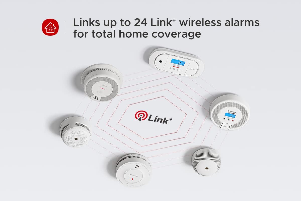 X-Sense Wireless Interconnected Combination Smoke and Carbon Monoxide Detector, 10-Year Battery Powered Fire and CO Alarm, SC06-W, Pack of 6 - Image 8