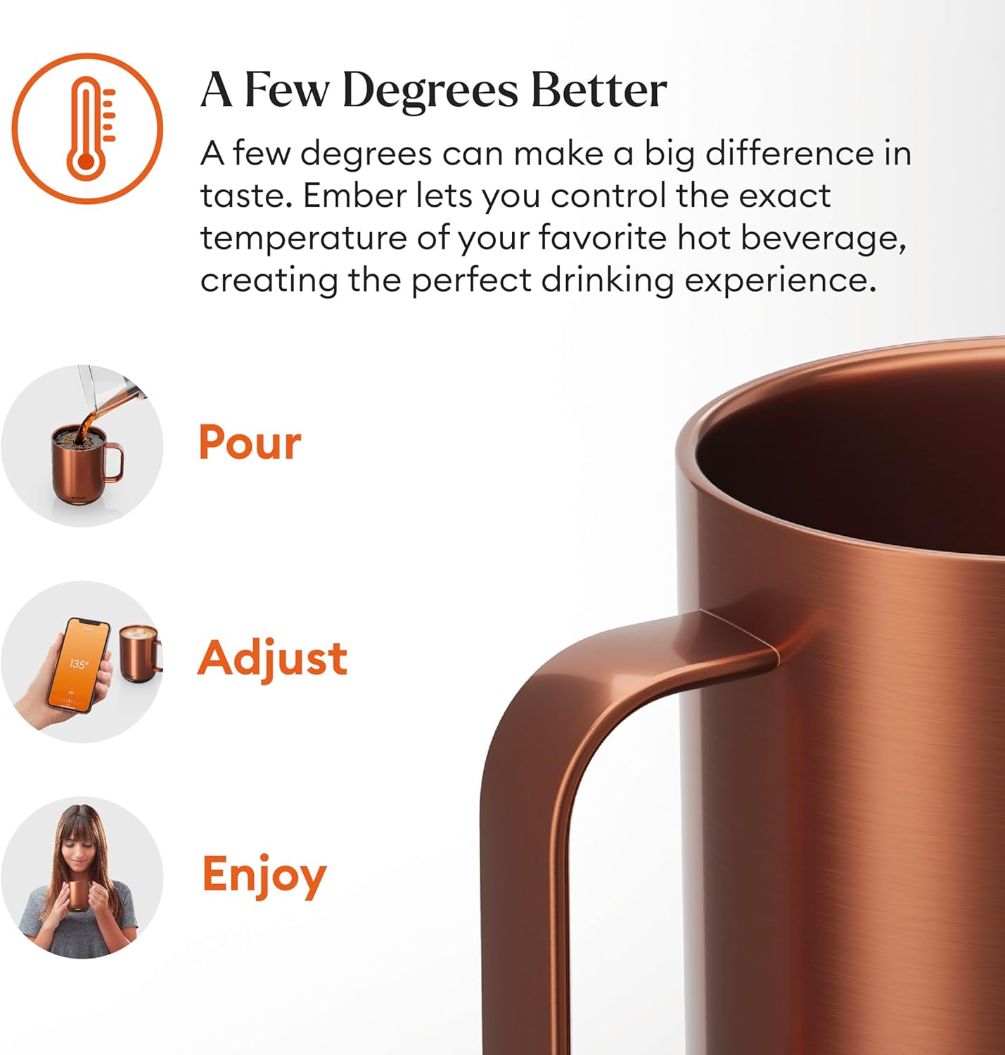 Ember Temperature Control Smart Mug 2, 14 Oz, App-Controlled Heated Coffee Mug with 80 Min Battery Life and Improved Design, White - Image 23