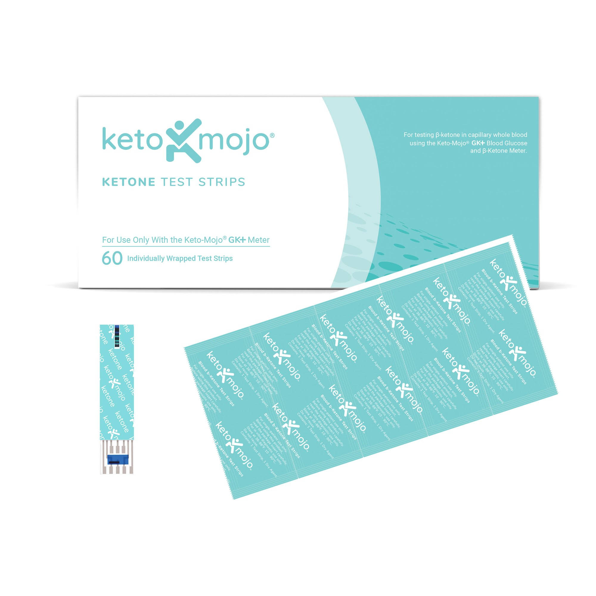GK+ Ketone Test Strips (60 Pack)
