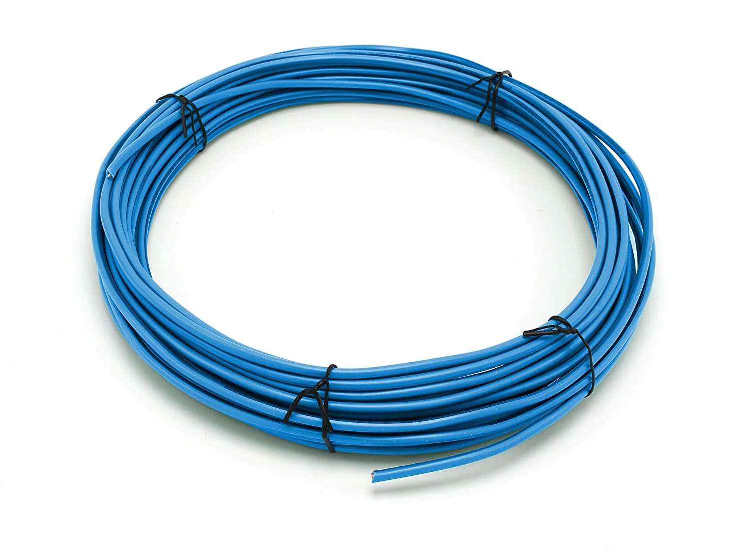 50 Feet (15 Meter) – Insulated Solid Copper THHN / THWN Wire – 12 AWG, Wire is Made in the USA, Residential, Commerical, Industrial, Grounding, Electrical rated for 600 Volts – In Blue