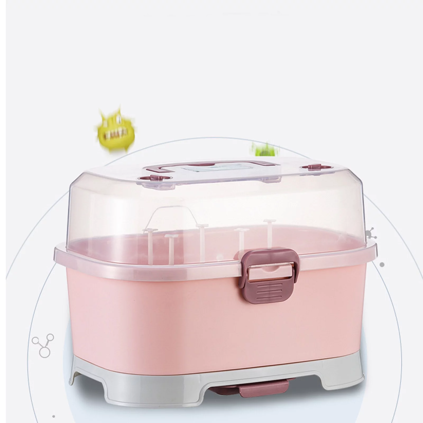 Bottle Drying Rack,Baby Bottle Drying Rack Countertop Dryer Holder,Products Feeding Accessories Bottles Dryer,Pacifier Nursing Cutlery Box Storage Organizer,Container Organizer Water Cup - Image 5