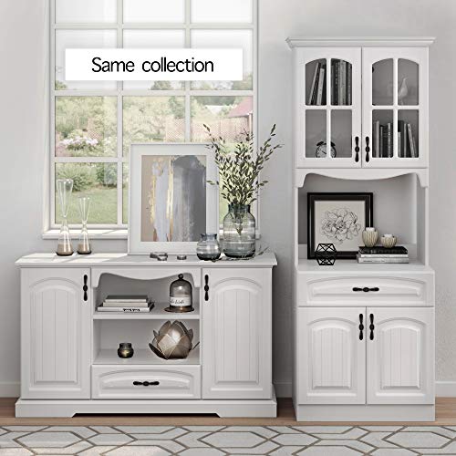 Living Skog Kitchen Cabinet with Storage Shelves and Microwave Stand - Image 3