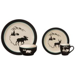 White River Timberline Cabin 16-Piece Dinnerware Set