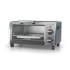 4-Slice Stainless Steel Toaster Oven Black + Decker, Silver