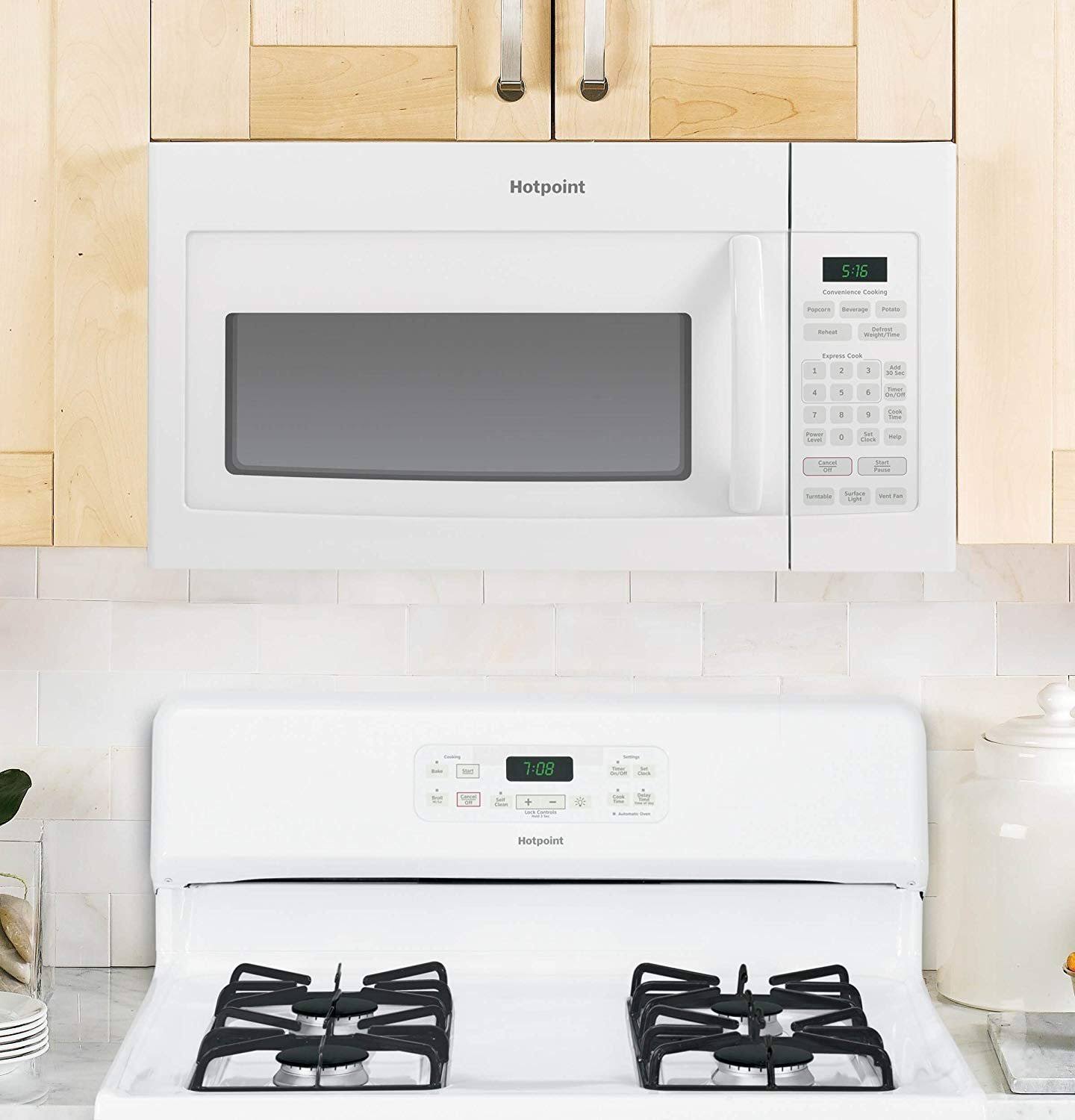 Hotpoint RVM5160DHWW 1.6 Cu. ft. Over-the-range Microwave Oven – White - Image 4