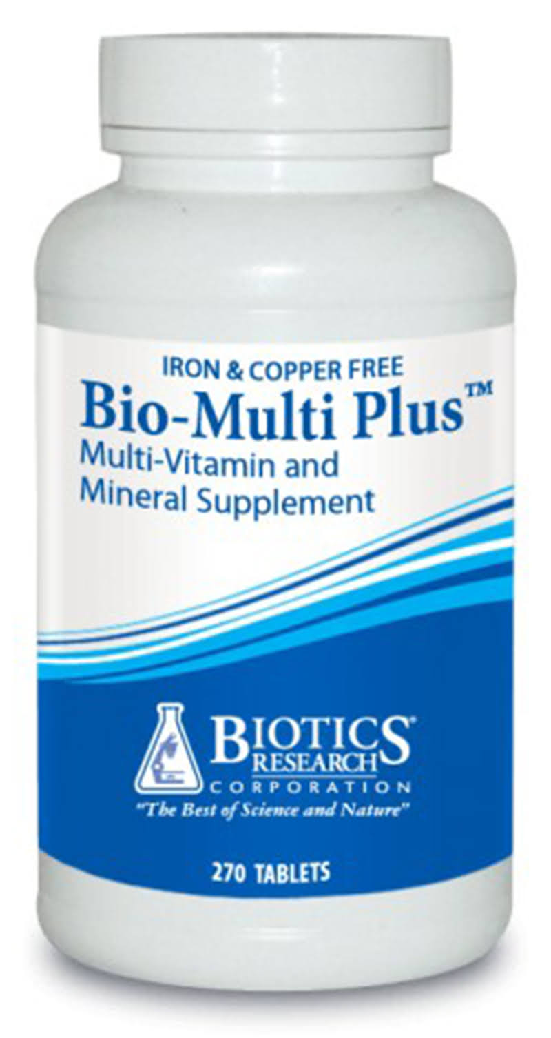 Biotics Research – Bio-Multi Plus (Iron u0026 Copper Free) 270 Tablets