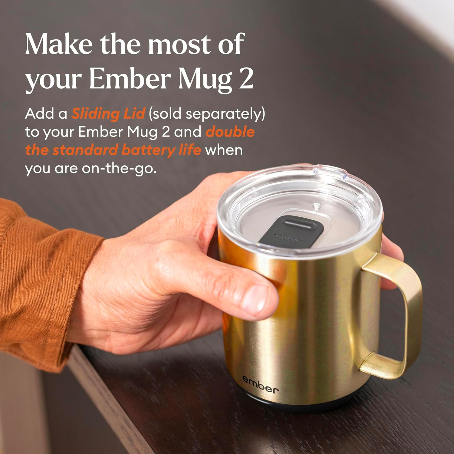 Ember Temperature Control Smart Mug 2, 14 Oz, App-Controlled Heated Coffee Mug with 80 Min Battery Life and Improved Design, White - Image 34