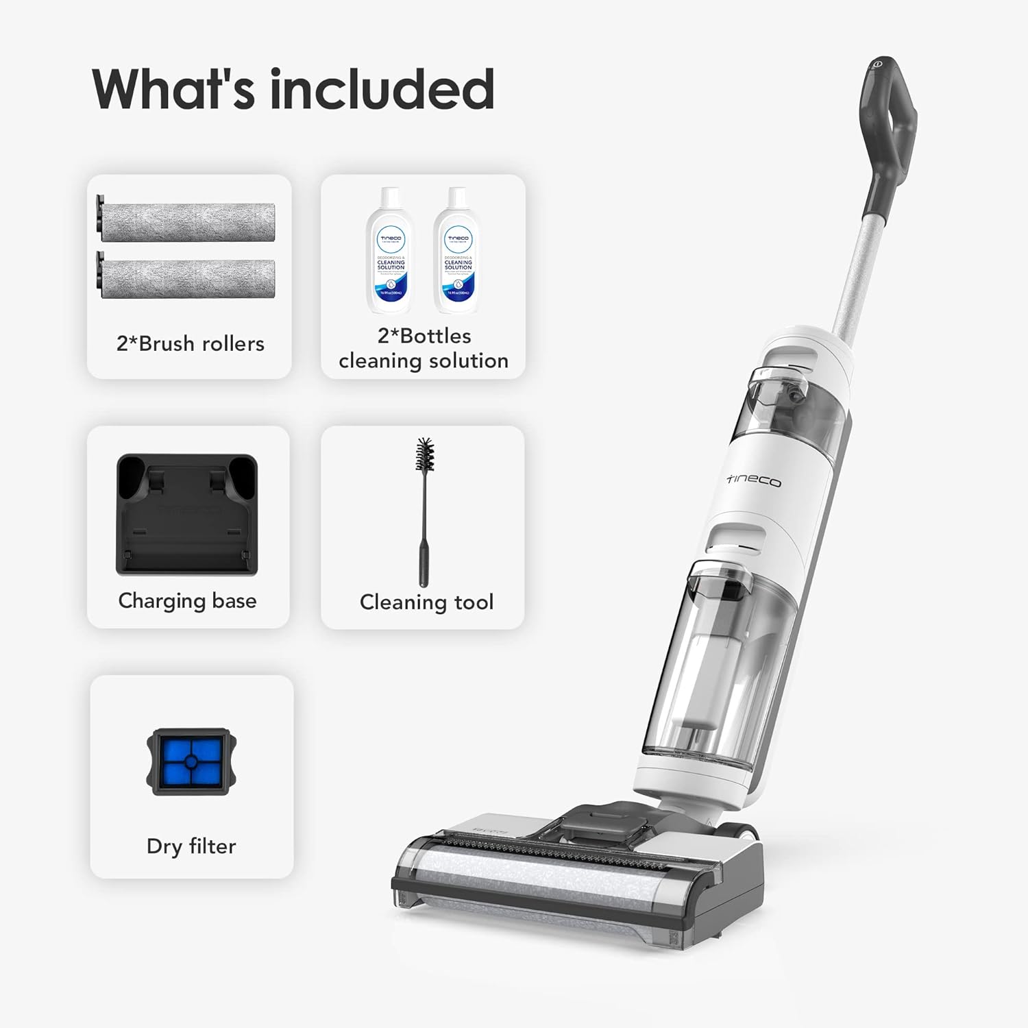 Tineco iFLOOR 3 Breeze Complete Wet Dry Vacuum Cordless Floor Cleaner and Mop One-Step Cleaning for Hard Floors - Image 7