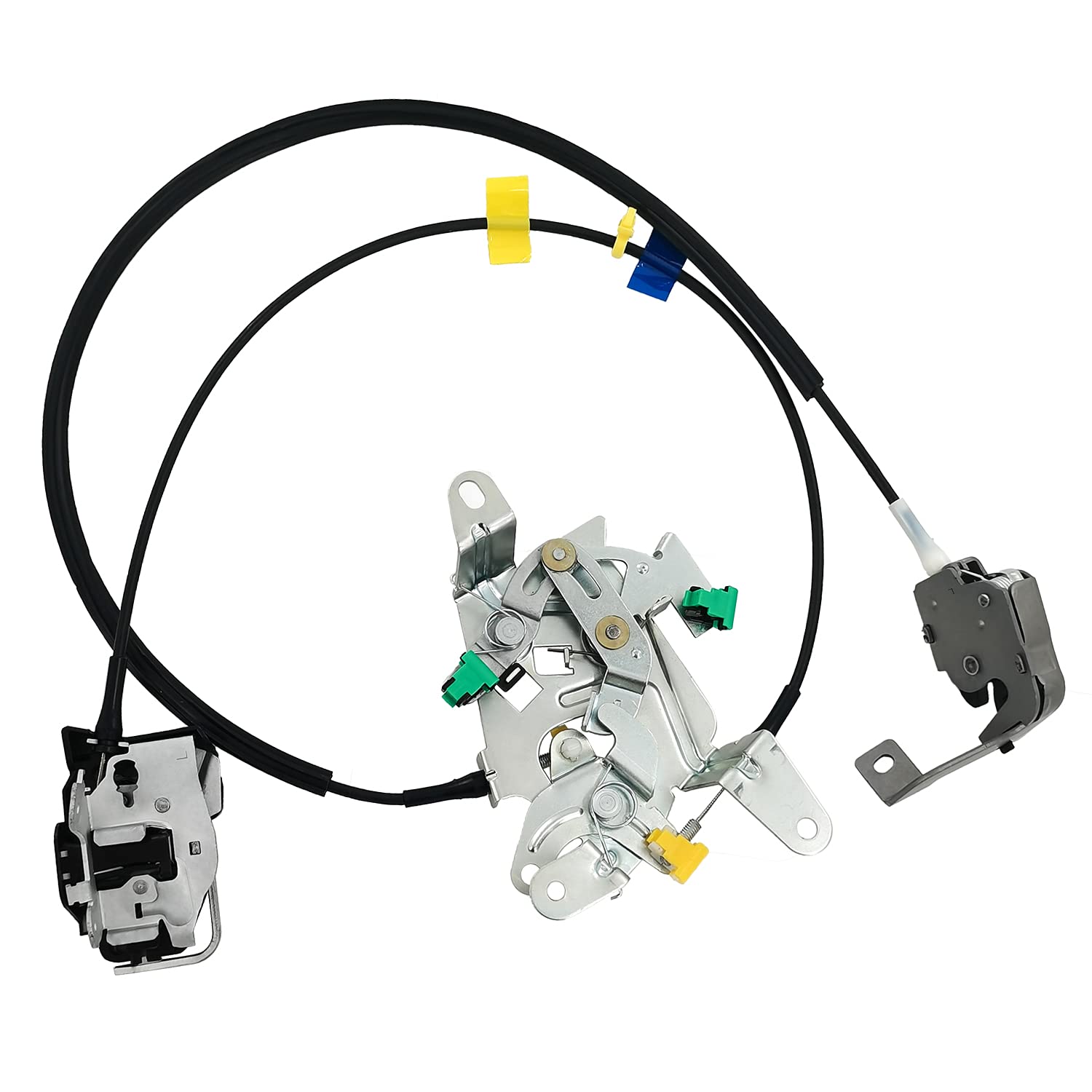 6C3Z-28264A01-A Rear Door Latch Lock & Cable Assembly – Left Driver Side Compatible with Ford F-250 F-350 F-450 F-550 Super Duty 1999-2007 Upper & Lower Locking Latches Complete Set 6C3Z28264A01A Pack of 2 - Image 2